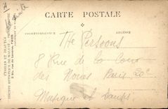 Vintage Postcard The Persoons Street of the Paris Court