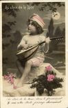 CPA Enfant Au clair de la lune 