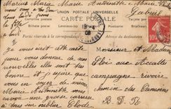 Vintage Postcard Child With the moonlight