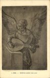 CPA Durer Seraphin jouant d'un luth 