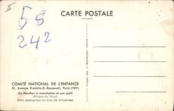 CPA Un mouflon a manchettes et son petit Afrique du Nord Zoo Vincennes