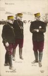 Vintage Postcard Militaria Our chiefs General Castelnau Joffre Pau