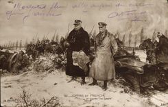 CPA Militaria Joffre et French 