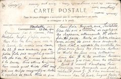 Vintage Postcard Militaria Happy new year Joffre Alsace