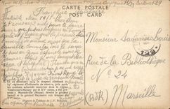 Vintage Postcard Militaria 87eme regiment of infantry Vassincourt Mussey