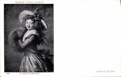 Vintage Postcard Mrs Vigee Lebrun the woman with the Sleeve