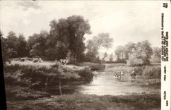 CPA Paul Colin Les bords de l'Eure a Garennes 