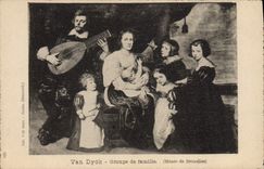 CPA Van Dyck Groupe de famille Musee de Bruxelles 