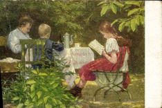 Vintage Postcard Julius Ferienzeit