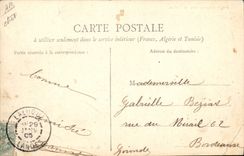 CPA Folklore Berger echassier dans les Landes Moutons