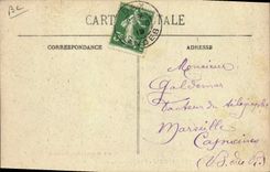 CPA Folklore Au Pays landais Une noce Le defile Mariage 