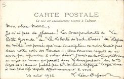 Postal Folclore Landas Binado de pero Asno Mula