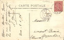 CPA Folklore Une noce dans les Landes Le maitre de maison introduisant les epoux Mariage 