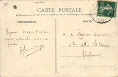 CPA Folklore Echassier landais gardant ses moutons dans les Landes de Gascogne Moutons