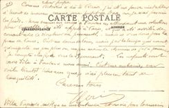 Postal Folclore Interior en la Landas