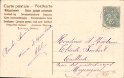 CPA Fantaisie Fleurs Heureuse annee 