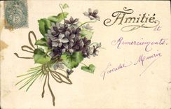 CPA Fantaisie Fleurs