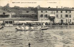 CPA Rive de Gier Joute sur le bassin du canal