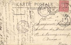 Vintage Postcard This Procession of the jousters SIGNAL