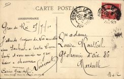 Vintage Postcard Grau of the King tournaments on the channel SIGNAL