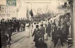 Vintage Postcard This Large procession of jousters SIGNAL