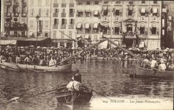 Vintage Postcard Toulon the Procencales tournaments