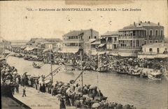 Vintage Postcard Surroundings of Montpellier Palavas tournaments