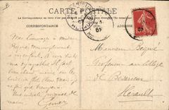 Vintage Postcard Surroundings of Montpellier Palavas tournaments