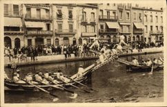 Vintage Postcard Sete jousters