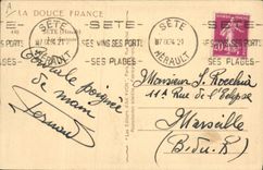 Vintage Postcard Sete jousters