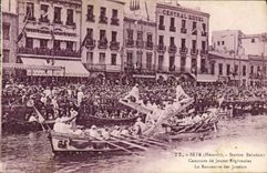 CPA Sete Concours de joutes regionales La rencontre des joueurs
