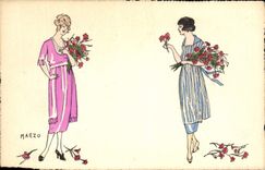 Postal Fantasia Ilustrador Marzo Mujeres