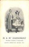 CPA Mr et Mme Darnemont Duettistes comediens Transformistes jouant Operettes Revues 