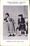 CPA Celebre Compagnia Lillipuziana Barbiere di Siviglia Rosina e Figaro 