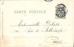 Vintage Postcard Paris Museum of Louvre Paris and Helene David