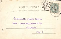 CPA Femme la cigale 