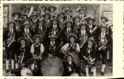 CARTE PHOTO Orchestre Cuivres 