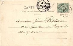 CPA Femme La cigale 
