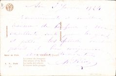 Postal Salón de París la vuelta de la manada Ovejas