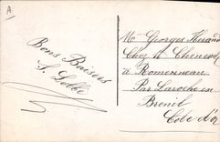 Vintage Postcard Militaria Our chiefs General of Castelnau Joffre Pau