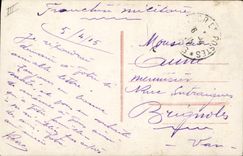 Vintage Postcard Militaria Joffre and Foch