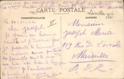 Vintage Postcard Militaria general Joffre makes sure by him same that its orders are well carry out