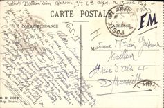 Vintage Postcard Militaria Letter E Eduction physical