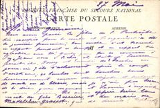CPA Militaria Secours National 