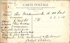 Vintage Postcard Militaria Red Cross