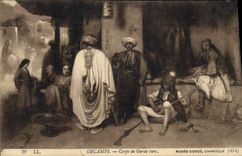 Vintage Postcard Decamps Turkish Body of guard Museum Chantilly Cop