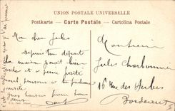 Postal la Sra. Vigee el Marrón y su hija