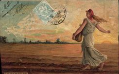 Vintage Postcard the Roty Sower