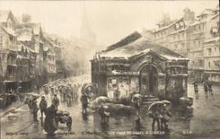 Postal Salón 1901 un día de deshielo a Lisieux