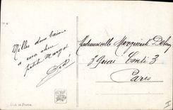 Postal Salón de París 1912 la hora tranquila Barco